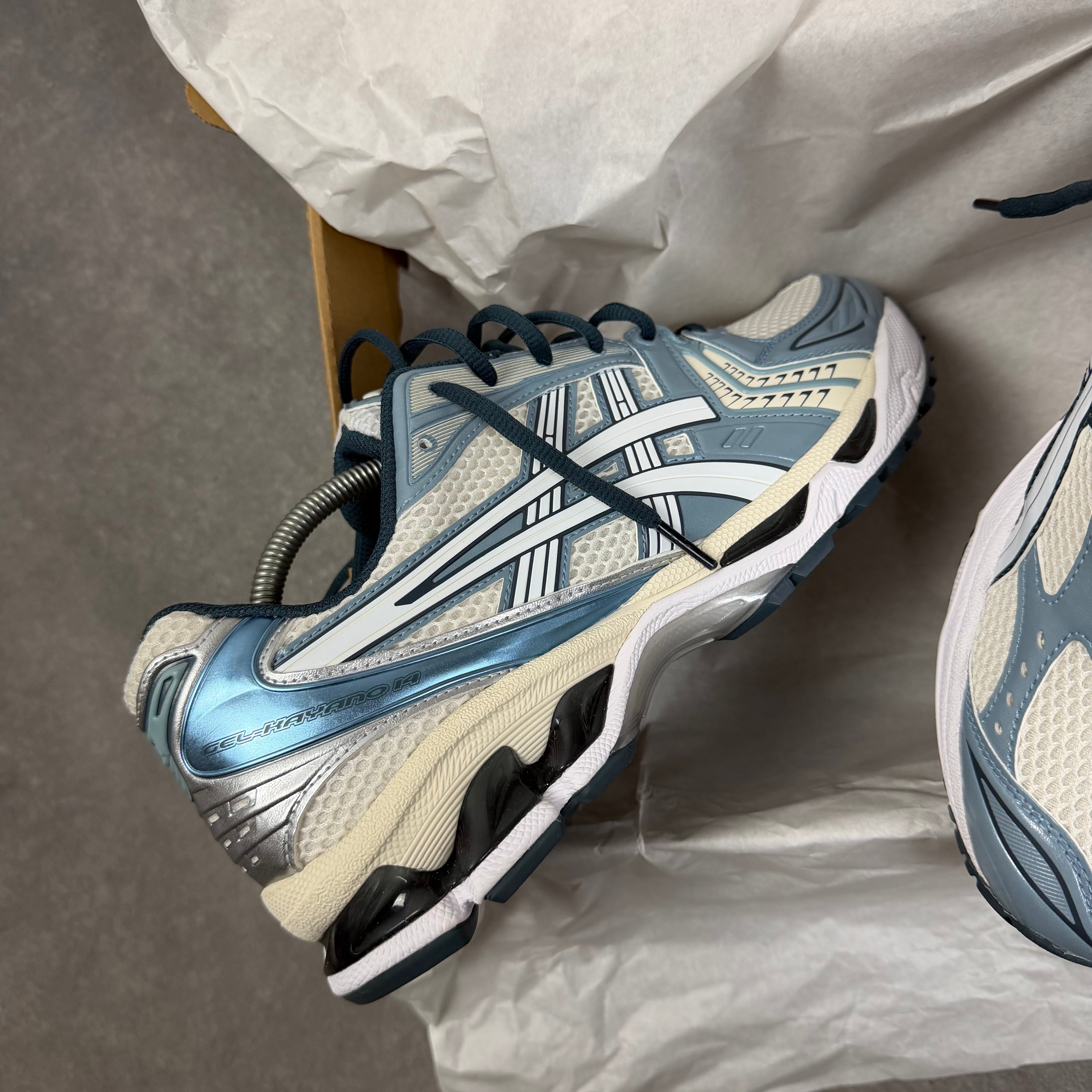 ASICS GEL-KAYANO 14 CREAM RAW INDIGO