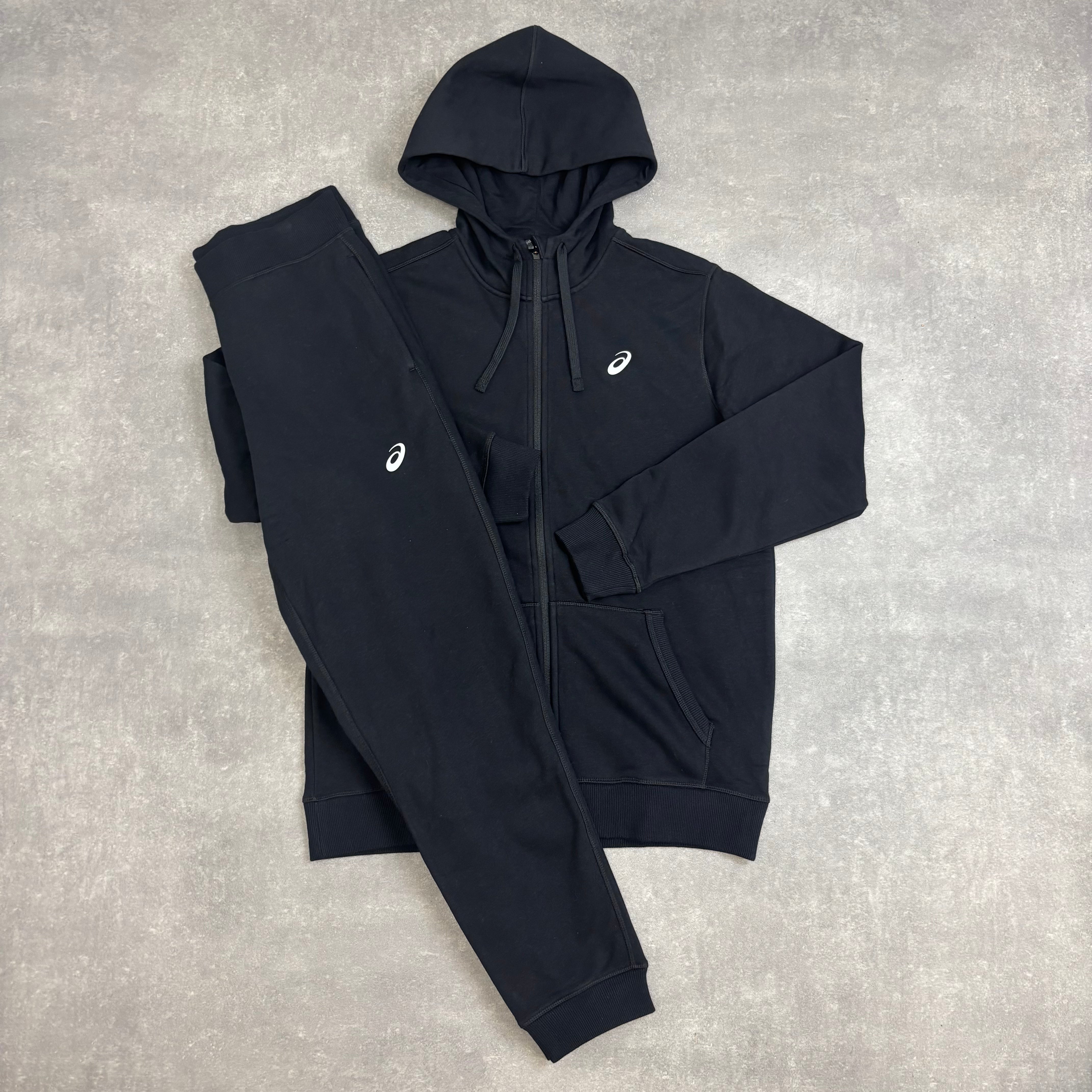 ASICS CLUB FLEECE TRACKSUIT BLACK